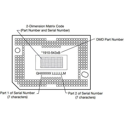 1910-523AB DMD Chip for Optoma Projectors - 90 Day Warranty