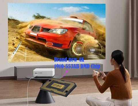 1910-553AB Projector DMD Chip Replacement for Benq W2700, Optoma UHD52ALV LG CineBeam HU810PW ProBeam BU50NST Formovie 4K L406FCN-UST GRU510N