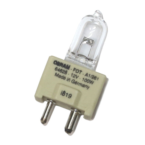 64628 Osram FDT 100W 12V HLX T11.5 GY9.5 Clear Halogen Lamp