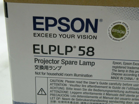 ELPLP58  Genuine Original Sealed Brand New Lamp for EPSON Projector