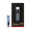 400 Lumens Type-C Rechargeable Transparent Keychain Flashlight with Ultraviolet Red and Blue Flash