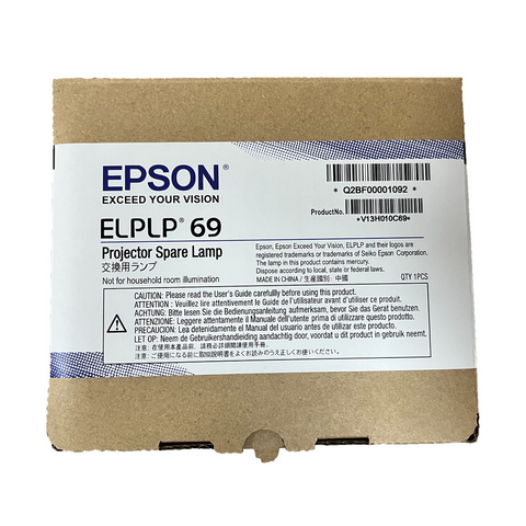 ELPLP69  Genuine Original Sealed Brand New Lamp for EPSON Projector