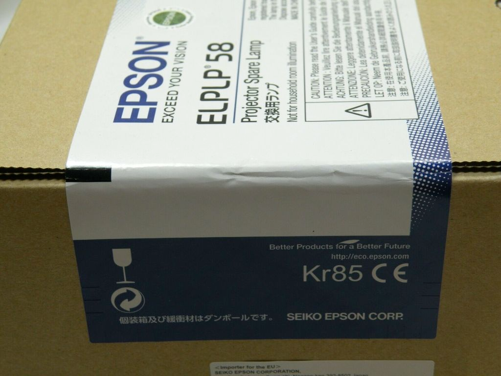 ELPLP58  Genuine Original Sealed Brand New Lamp for EPSON Projector