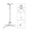 3 in 1 Ceiling/Wall/Flush Projector Bracket Mount - iprojectorlamp