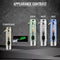 400 Lumens Type-C Rechargeable Transparent Keychain Flashlight with Ultraviolet Red and Blue Flash