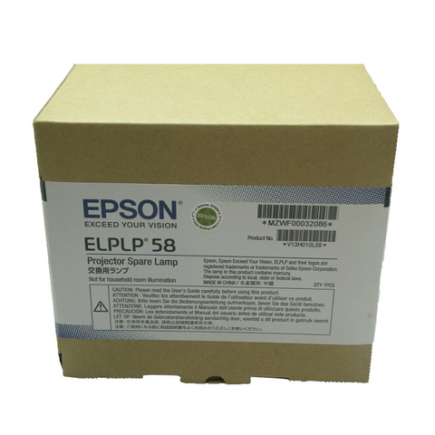 ELPLP58  Genuine Original Sealed Brand New Lamp for EPSON Projector
