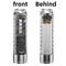 400 Lumens Type-C Rechargeable Transparent Keychain Flashlight with Ultraviolet Red and Blue Flash